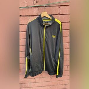 Everlast Black Jacket with Yellow Zipper